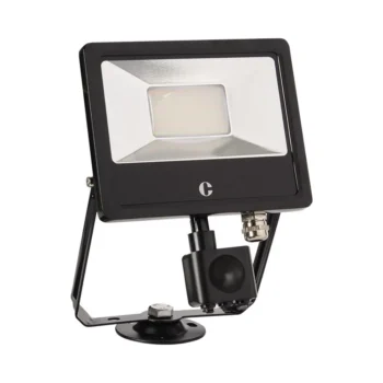 Collingwood Lighting Collingwood FL03BPCS 30W Colour Switchable Black Floodlight IP65 PIR 110lm/W