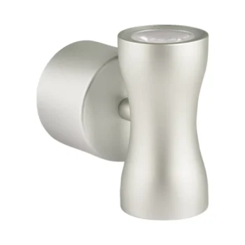 Collingwood WL070SNBM40 Wall Light Silver 5.1W 4000K Straight to Mains IP65