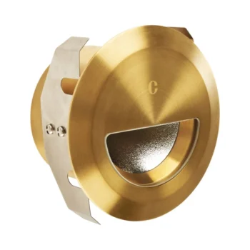 Collingwood WL340AB27 Wall Light Antique Brass 2.6W 2700K Straight to Mains IP65 50° Beam Angle - 2