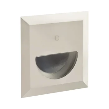 Collingwood WL34227 Decorative Square Wall light Stainless Steel 2.6W 2700K IP65 Mains Voltage - 2