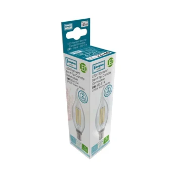 Crompton 12165 Crompton LED Filament Bent-Tip Candle Dimmable 5W SES 2700K 2