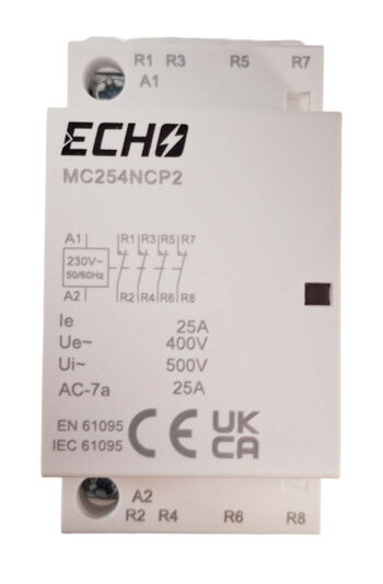 Deligo MC254NCP2 4NC 25A 230V AC Modular Contactor