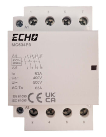 Deligo MC634P3 4NO 63A 230V AC Modular Contactor