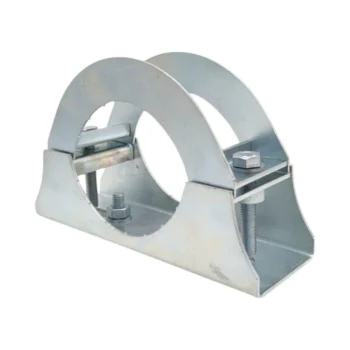 CE-BRACKET3 heavy-duty post-mounted steel floodlight bracket, rated 11kg, fits 80W–200W lights