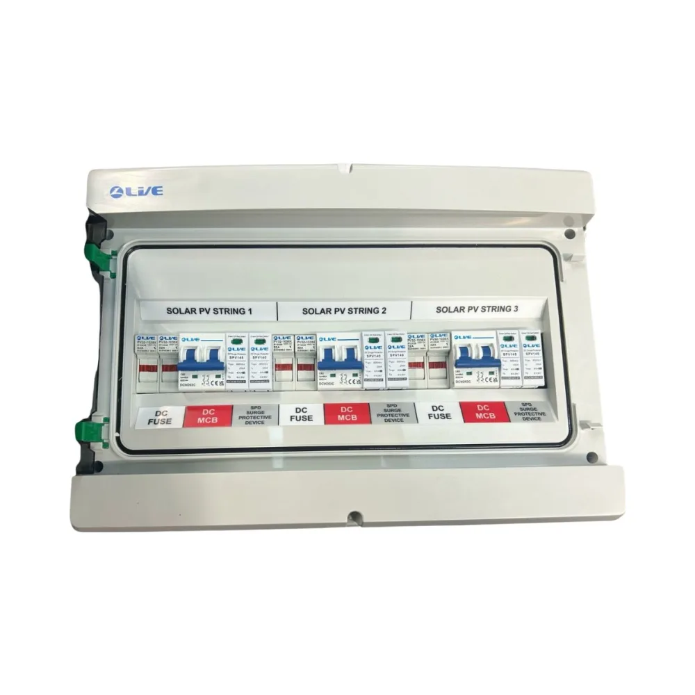 Live Electrical | ENC18 PV3/3 | 18-Way Solar PV Consumer Unit | 3 String Input 3 String Output DC | IP65 Rated 1 Live Electrical ENC18 3 Strings Solar PV Consumer Unit