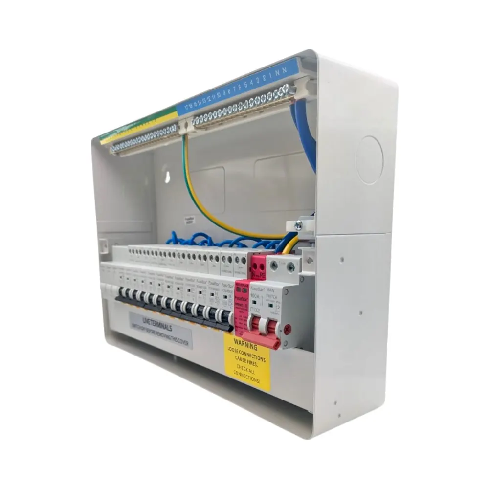 FuseBox F3015MZ Bi Directional SPD Consumer Unit Kit – with 12 RCBOs 2 FuseBox F3015MZ Bi Directional SPD Consumer Unit Kit – with 12 RCBO