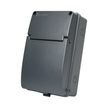 FuseBox IP65 6 Way Metal Enclosure – Grey (A65E06MGY)