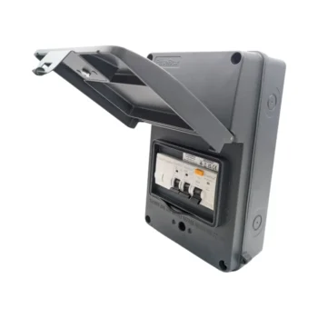 FuseBox A65GRAGY Metal IP65 Garage Consumer Unit - Grey