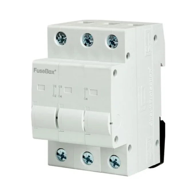 FuseBox IT1253U 125A 3 Pole DIN Rail Mounted Connector 1 FuseBox IT1253U FuseBox IT1253U 125A 3 Pole DIN Rail Mounted Connector