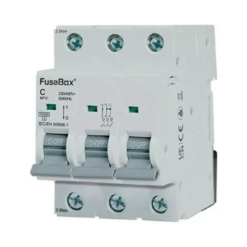 FuseBox MT10C063 FuseBox MT10C063 6A Triple Pole 10kA C Curve MCB