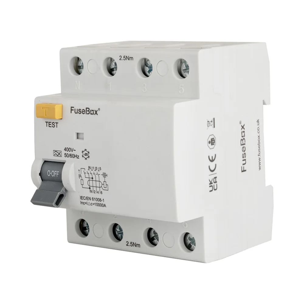 FuseBox RTB630304M 63A 4 Pole 30mA Type B RCD 1 FuseBox RTB630304M FuseBox RTB630304M 63A 4 Pole 30MA Type B RCD