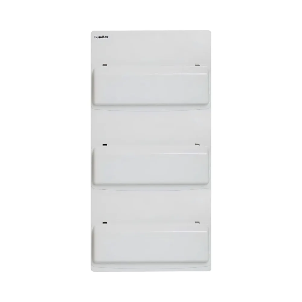 Fusebox F3054E 54 Module 3 Bank Empty Metal Enclosure with Neutral Cable and Busbar 1 Fusebox F3054E 54 Module 3 Bank Empty Metal Enclosure with Neutral Cable and Busbar