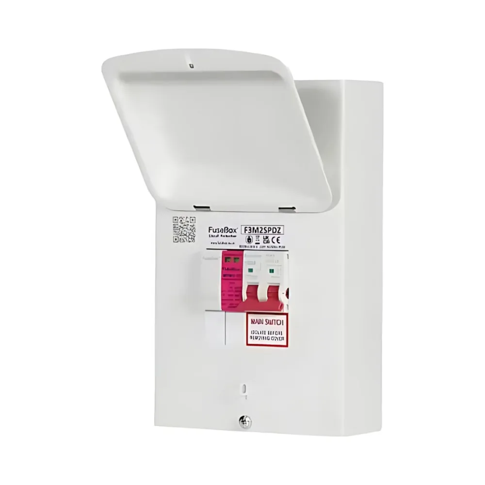 Fusebox F3M2SPDZ 100A Main Switch + Type 2 SPD Kit 1 Fusebox F3M2SPDZ FuseBox 100A Main Switch/MCB + SPD T2 Retrofit Kit