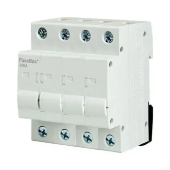 FuseBox IT1004U Fusebox IT1004U 100A 4 Pole Din Rail Connector