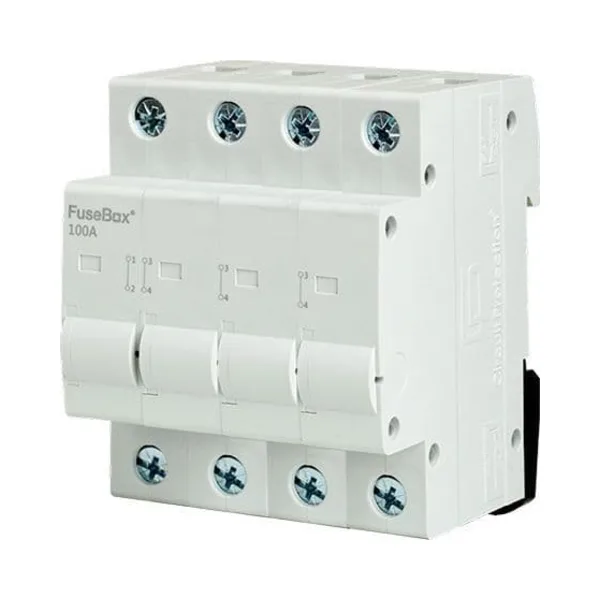 Fusebox IT1004U 100A 4 Pole Din Rail Connector 1 FuseBox IT1004U Fusebox IT1004U 100A 4 Pole Din Rail Connector
