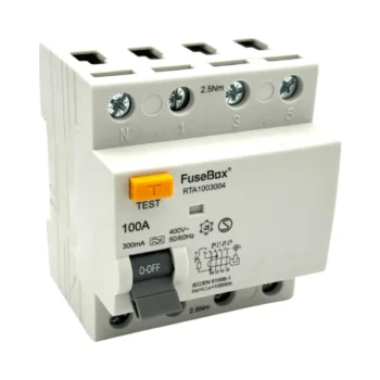 Fusebox RTA1003004 100A 4 Pole 300mA Type A RCD