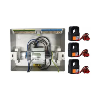 G-ProKit GPRO-3PH-METERKIT G-ProBox 100A Three-Phase DIN Rail Metering Kit in Metal Enclosure 1