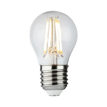 Knightsbridge GBD4AESC Knightsbridge 230V 4W Dimmable LED ES Clear Golf Ball Filament Lamp - 2700K Very Warm White 1