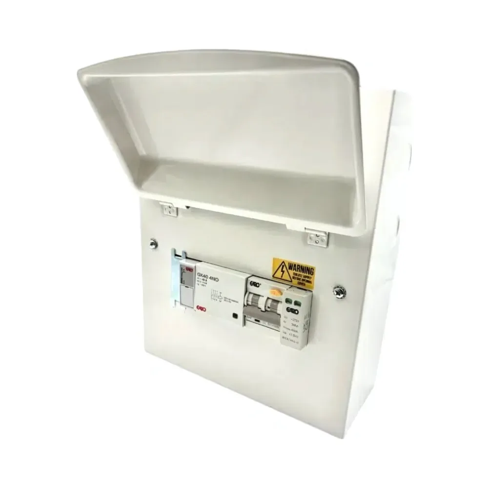 Garo GS8EV40CPME EV Consumer Unit with PEN Fault Detection | C40A RCBO Type A + SPD 1 Garo GS8EV40CPME EV Consumer Unit with PEN Fault Detection | C40A RCBO Type A + SPD