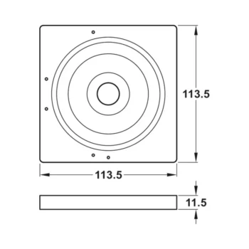HAFELE 83342160 Hafele Zuma Smart Square Bezel with Alexa Voice Control 2