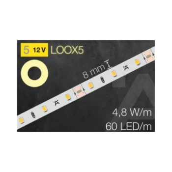 Hafele 833.74.068 | Loox5 LED 2071 | IP20 12V LED Strip Light | 5000K | 5 Metres