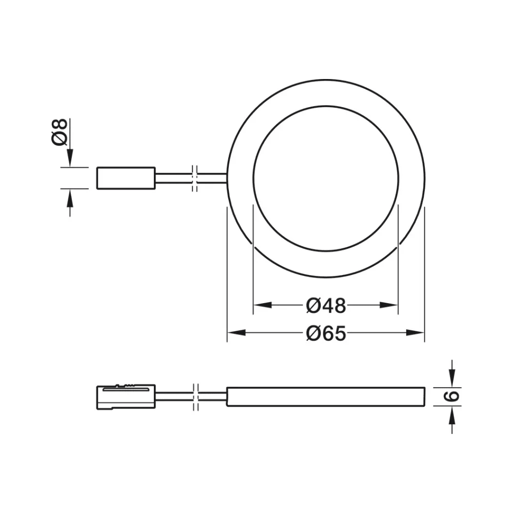 Hafele 833.74.231 | Loox5 LED 2050 | 12V Downlight | 3000K Warm White | Silver 3 HAFELE 83374231 Hafele Loox5 LED 2050 12V Downlight 3000K Warm White - Silver 3