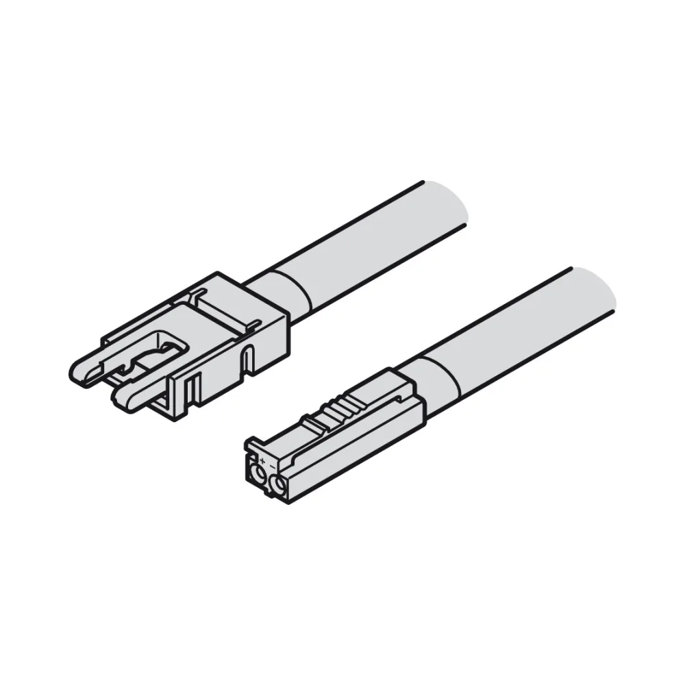 Hafele 833.75.764 | Loox5 | Driver-to-Light Lead | For 8mm LED COB Strip Light | 24V 5A | 2000mm 2 HAFELE 83375764 Hafele Loox5 Driver to Light Lead for 8 mm LED COB Strip Light Monochromatic - 24V 5A 2000 mm 2