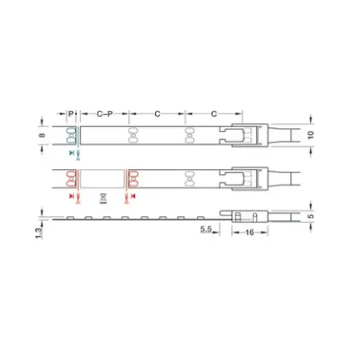 Hafele 833.76.317 | Loox5 LED 3042 | IP20 24V LED Strip Light | 3000K | 5 Metres 4 HAFELE 83376317 Hafele 83376317 LED Flexible Strip Light 24V IP20 Loox5 LED 3042 4