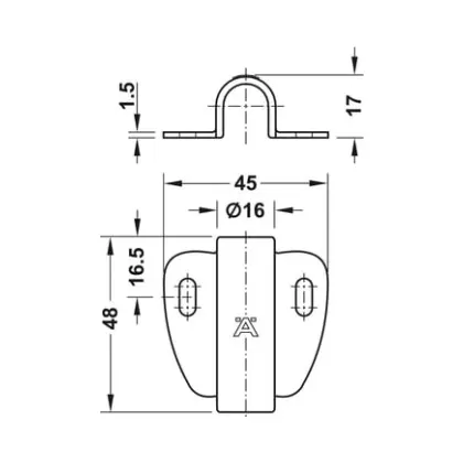 Hafele 833.89.090 | Loox | Switch Housing | For Loox LED Switches 2 HAFELE 83389090 Hafele Loox Switch Housing for Loox LED Switches 2