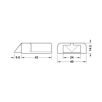 HAFELE 83389143 Hafele LED Modular Door Contact Switch for use with Loox LED Lights 2
