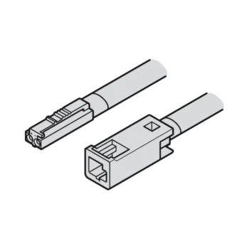 HAFELE 83395717 Hafele 83395717 LED Extension Lead for Loox 24V Monochromatic Lights and Drivers - 5A 18 AWG 2000 mm 2