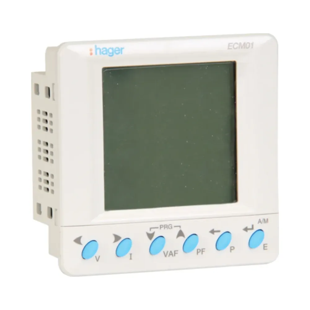 Hager ECM01 Multifunction Measurement Device 96x96 RS485 1 Hager ECM01 Hager Multifunction Measurement Device 96x96 RS485