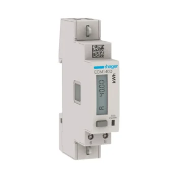 Hager ECM140D Hager 1 Phase kWhmeter Direct 40A 1M MBUS MID