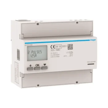 Hager ECP310D Hager 3 Phase kWhmeter Direct 125A 6M S0 MID