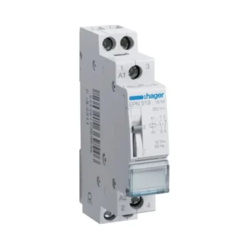 Hager EPN519 1 Module 12V Latching Relay 1NC + 1NO