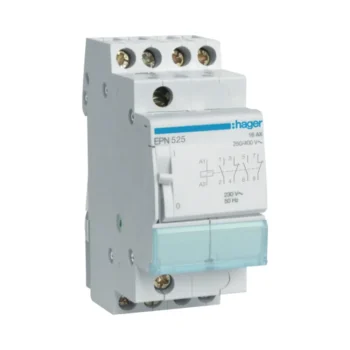 Hager EPN525 2 Mod 230V Latching Relay 2NC + 2NO