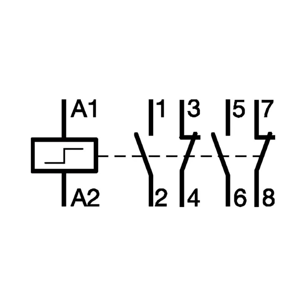 Hager EPN528 2 Module 24V Latching Relay 2NC + 2NO 2 Hager EPN528 2 Mod 24V Latching Relay 2NC + 2NO