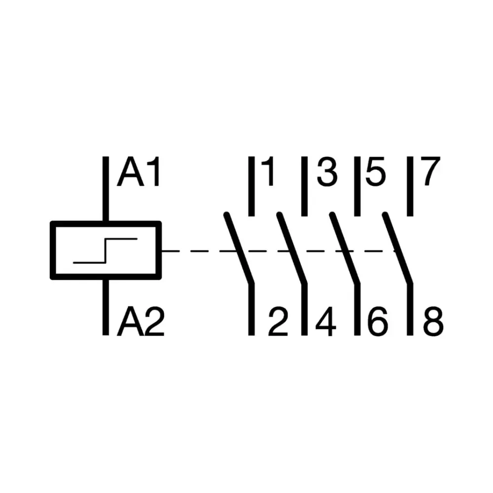 Hager EPN540 2 Module 230V Latching Relay 4NO 2 Hager EPN540 2 Mod 230V Latching Relay 4NO