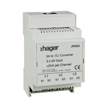 Hager JFA03 Hager Standard Current Transformer to RJ45 Adaptor