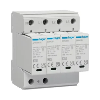 Hager JK101SPD 125A Surge Protection Kit Type 1 & 2 Three Phase