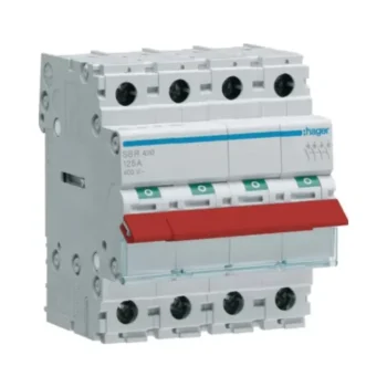Hager JK11004S Hager JK11004S 100A 4 Pole Mains Switch Incomer Kit 2