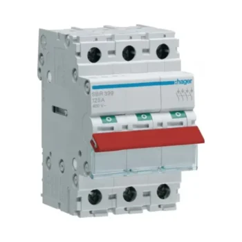 Hager JK11253S Hager JK11253S 125A 3 Pole Mains Switch Incomer Kit 2