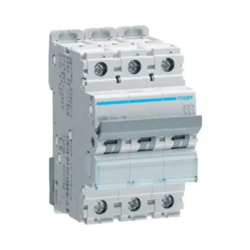 Hager NDN325A 3 Pole MCB Curve D 25A 10kA