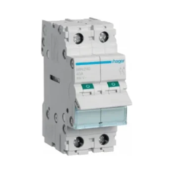 Hager SBN240 Hager SBN240 40A Double Pole Isolator