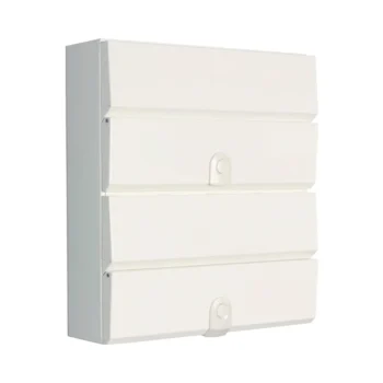 Hager VM11214SPD Dual Row Consumer Unit – 12+14 way circuit capacity with 100A isolator and integrated Type 2 SPD in a fire-resistant metal enclosure.