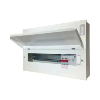 Hager VML108SPDRK 8 Way Main Switch SPD Consumer Unit with Round Knockouts