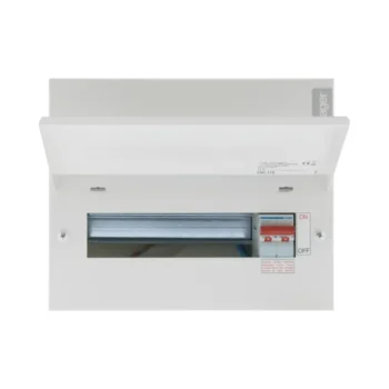 Hager VML110RK 10 Way Main Switch Consumer Unit with Round Knockouts