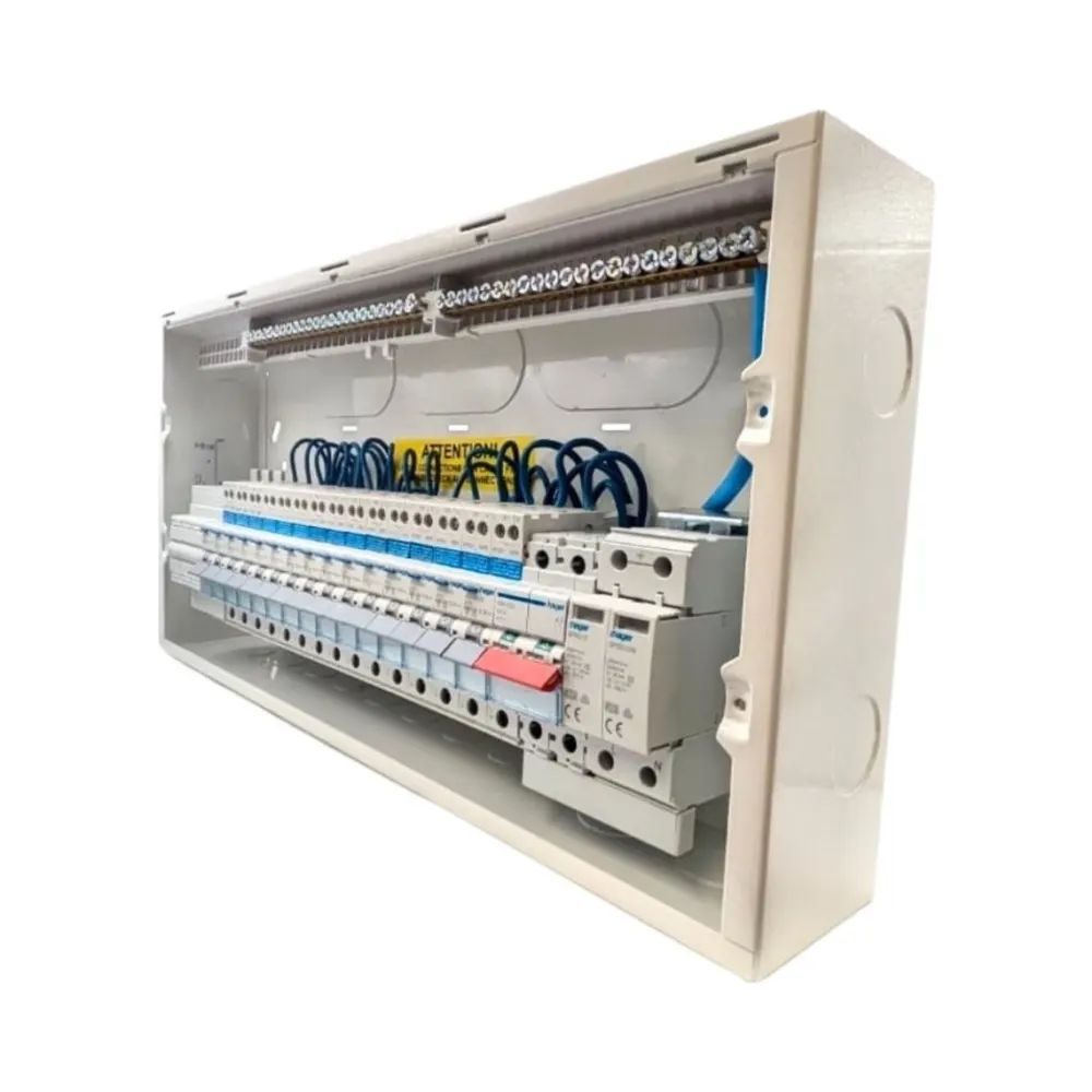 Hager VML118SPDRK/KIT15 18 Way Main Switch SPD Consumer Unit Kit with 15 RCBOs 2 Hager VML118SPDRK/KIT15 18 Way Main Switch SPD Consumer Unit Kit with 15 RCBOs 2