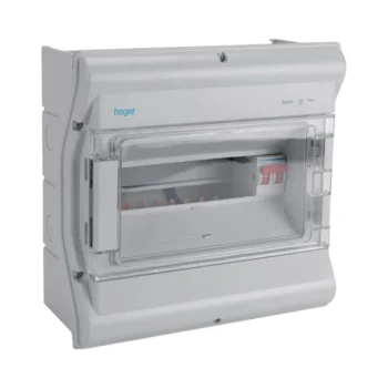 Hager VW110G 10 Way 100A IP55 Weatherproof Consumer Unit