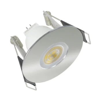 Evofire Mini Fire Rated Downlight ILDLFR45D039 – MR11 GU4/GU10, 45mm Cut-Out, 38.5mm Deep, Polished Chrome.